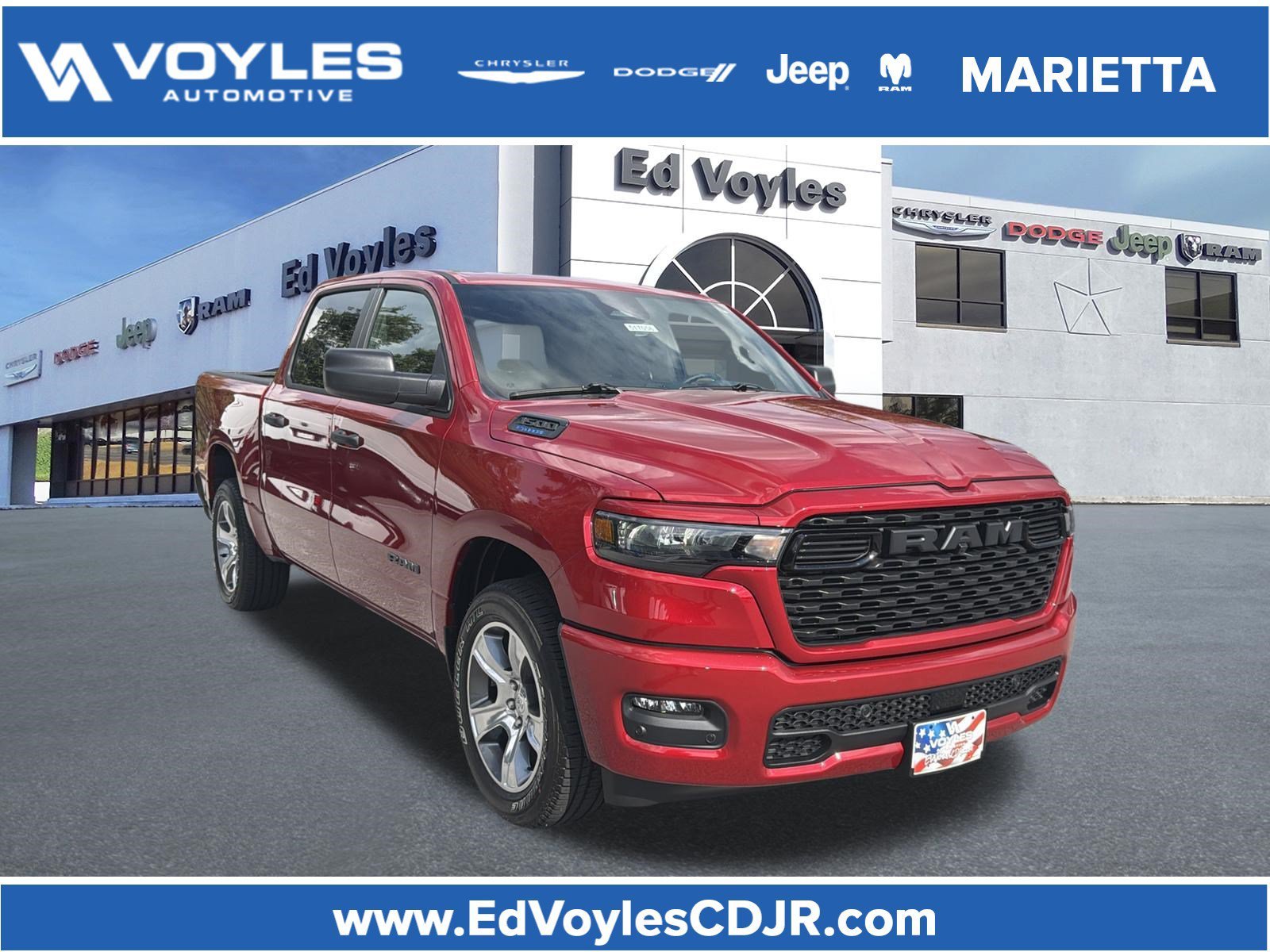 New 2026 Molten Red Pearlcoat Ram Express image 1