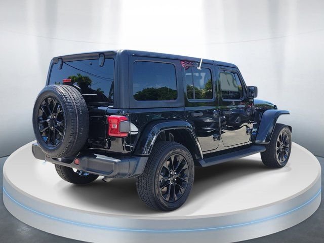 Used 2022 Black Jeep Unlimited Sahara 4xe image 4