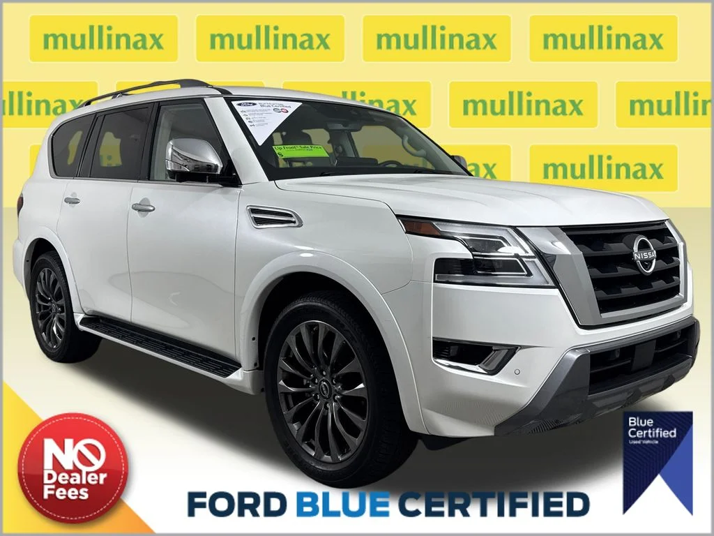 Certified Used 2024 White Nissan Platinum image 1