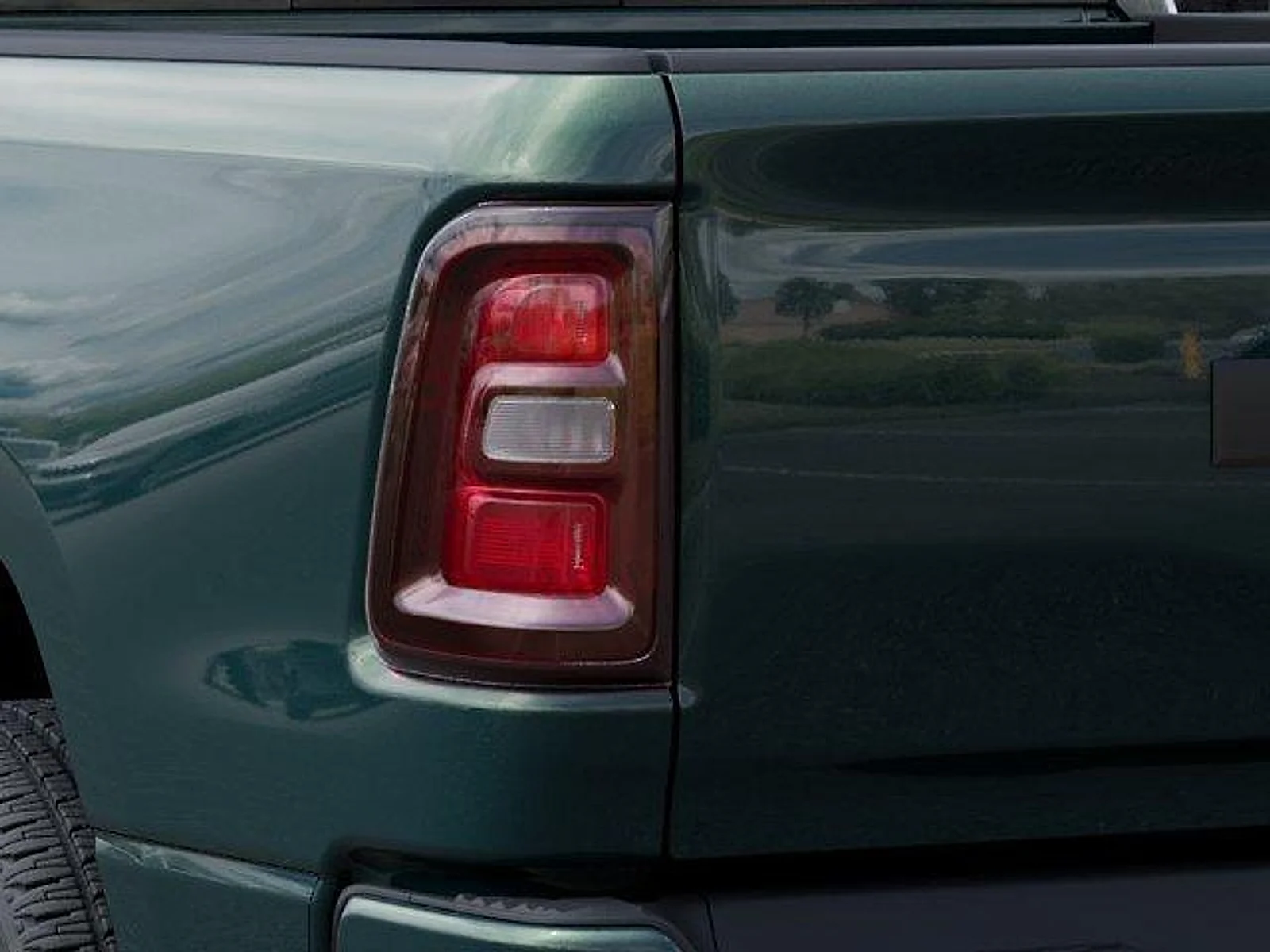 New 2026 Serrano Green Metallic RAM Express Quad Cab 4x4 6