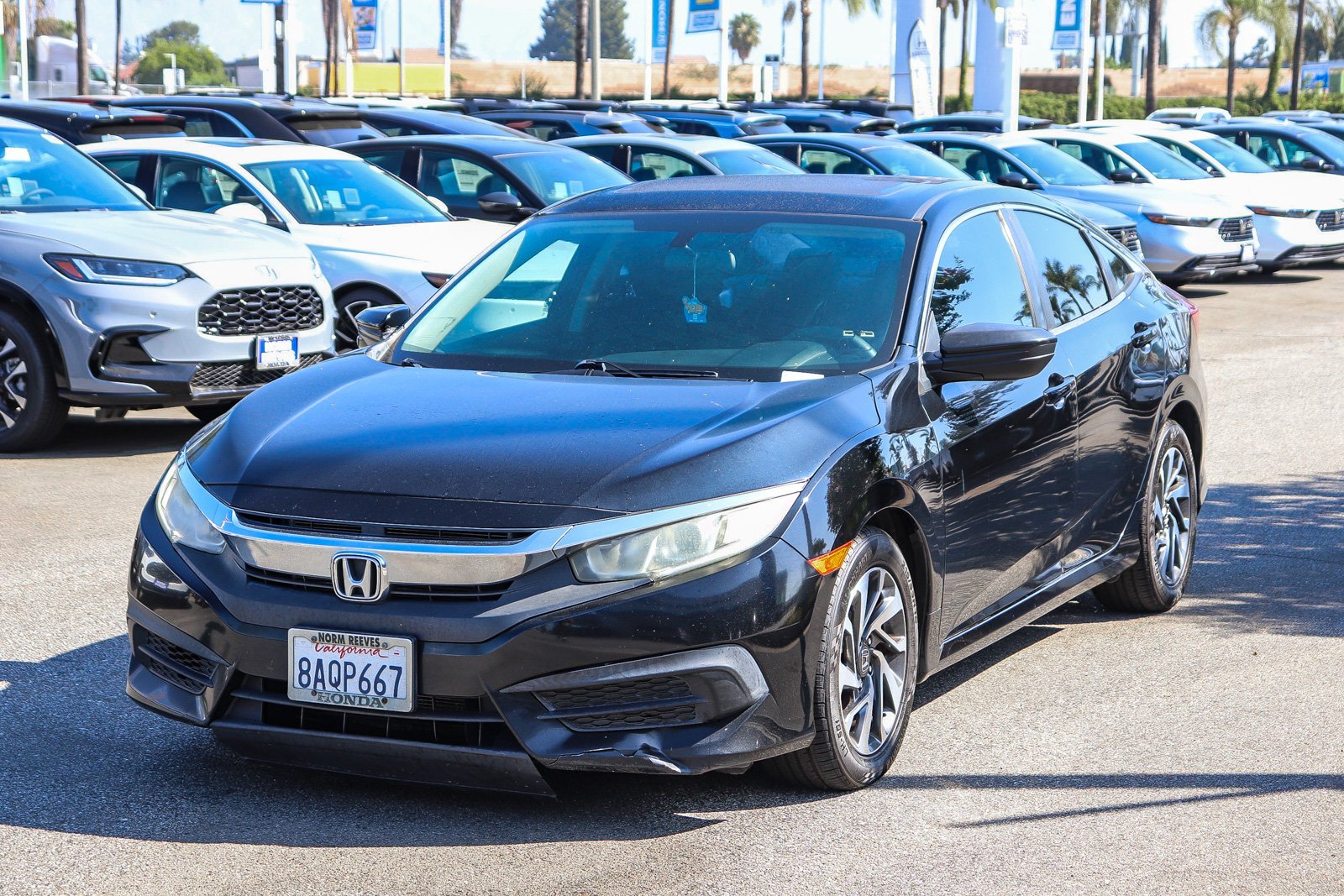 Certified Used 2017 Modern Steel Metallic Honda EX image 3