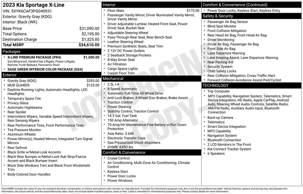 Used 2023 Gray Kia X-Line image 5