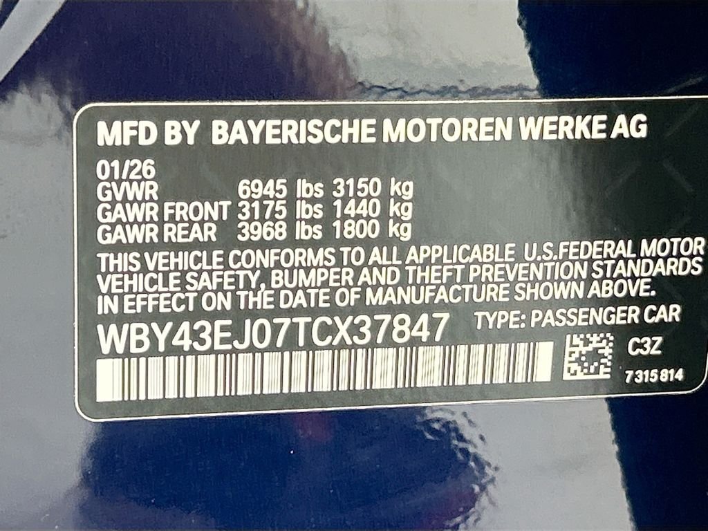 Used 2026 Blue BMW eDrive50 image 34