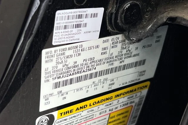 Used 2024 Black Metallic Ford Limited image 39