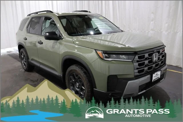 New 2026 Ash Green Metallic Honda AWD TrailSport image 1