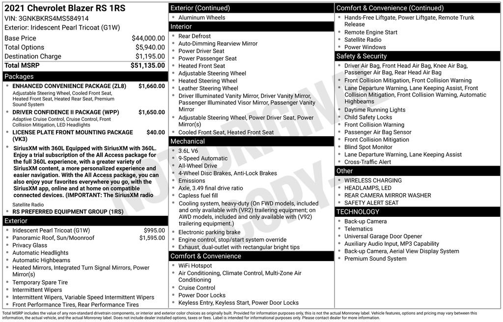 Used 2021 Beige Chevrolet RS image 23