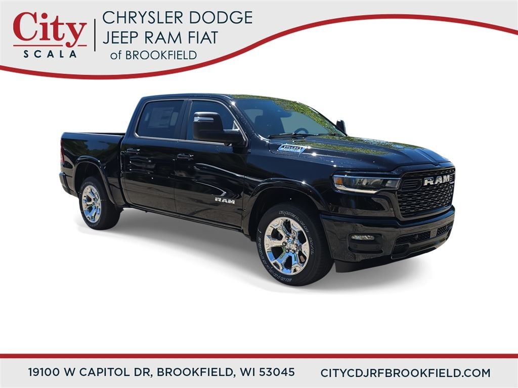 New 2026 Diamond Black Crystal Pearl-Coat Exterior Paint RAM Big Horn/Lone Star image 1