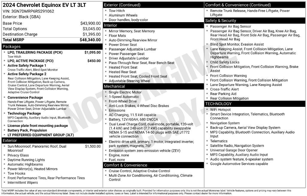 Certified Used 2024 Black Chevrolet 3LT image 16