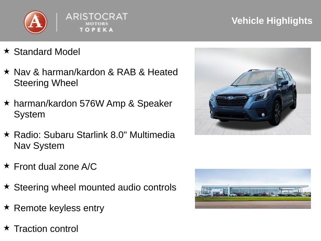 Used 2022 Subaru Forester Limited with VIN JF2SKAPC5NH407377 for sale in Kansas City