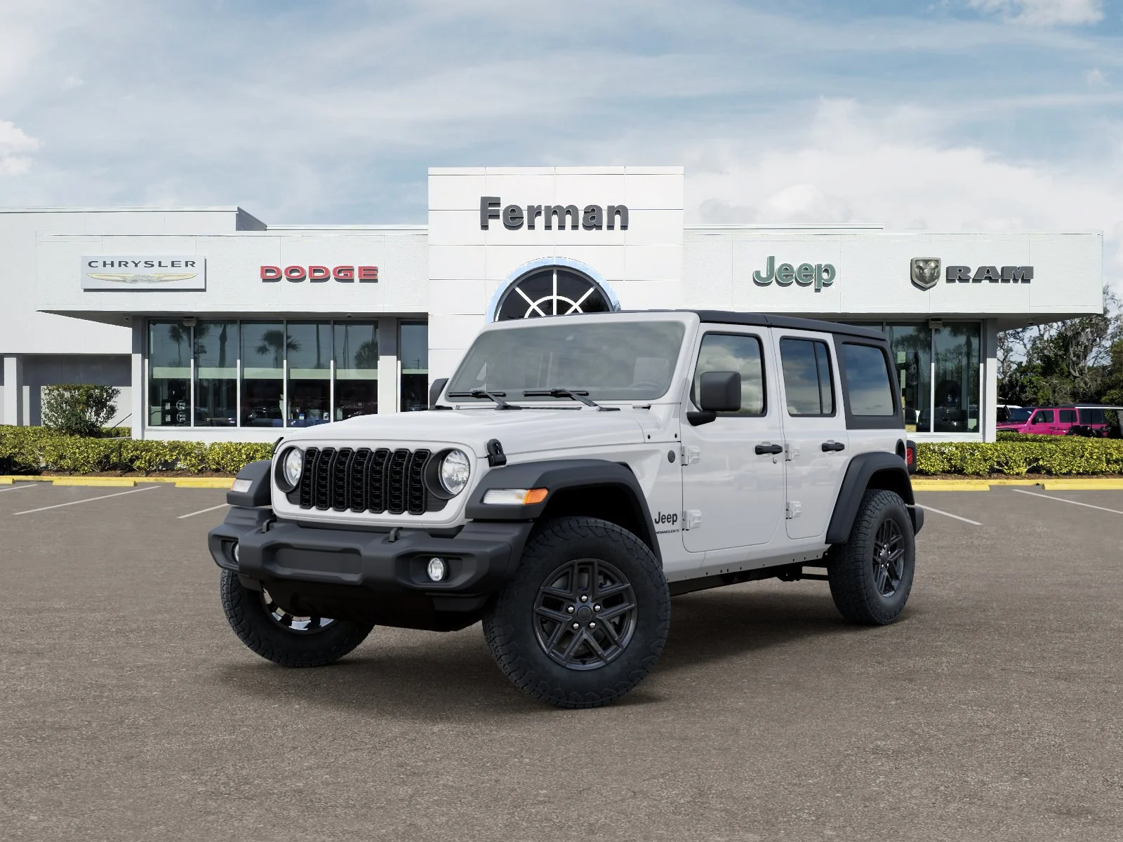 New 2026 Bright White Clear-Coat Exterior Paint Jeep Sport S image 37