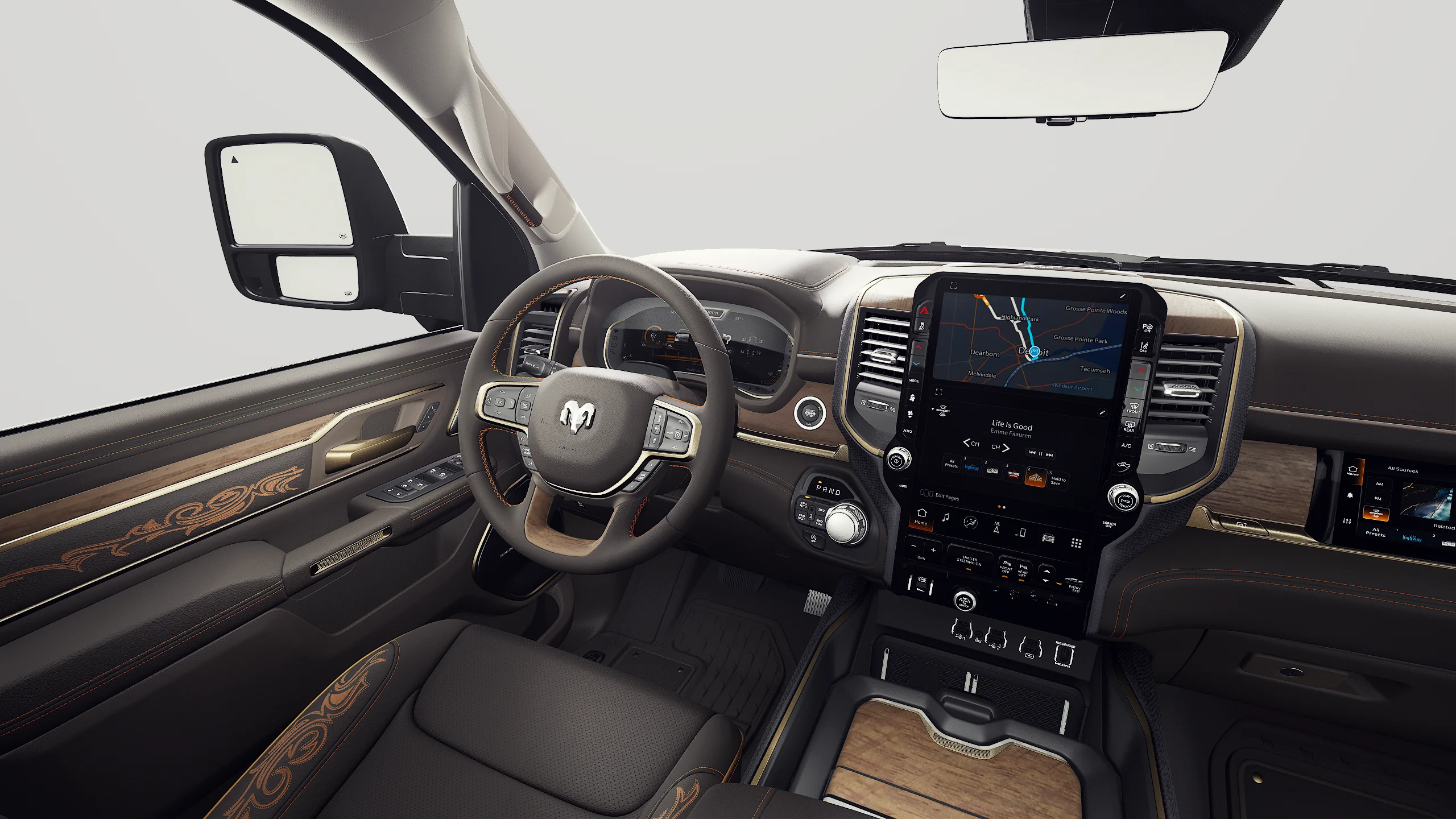 New 2027 Diamond Black Crystal Pearl-Coat Exterior Paint RAM Limited image 20