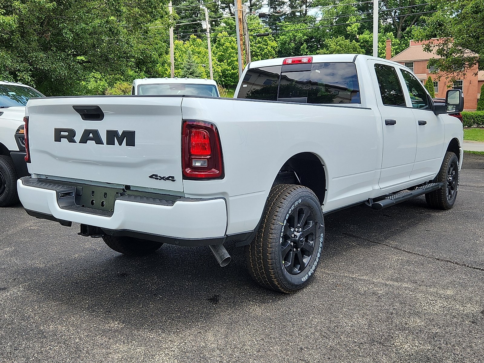 New 2026 Bright White Clear-Coat Exterior Paint RAM Black Express Crew Cab 4x4 8" Box image 6