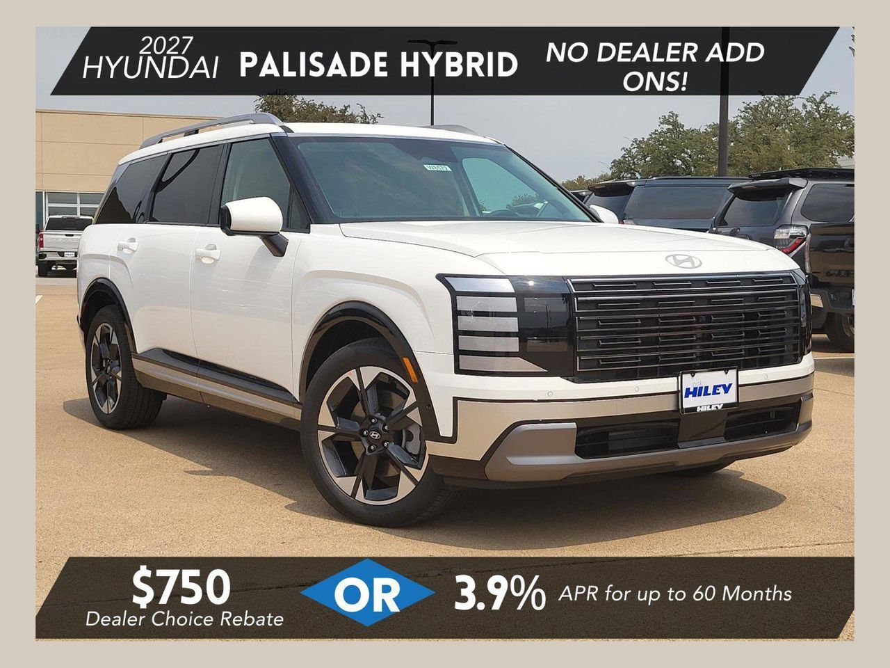 New 2027 Creamy White Pearl Hyundai Limited 7P image 1