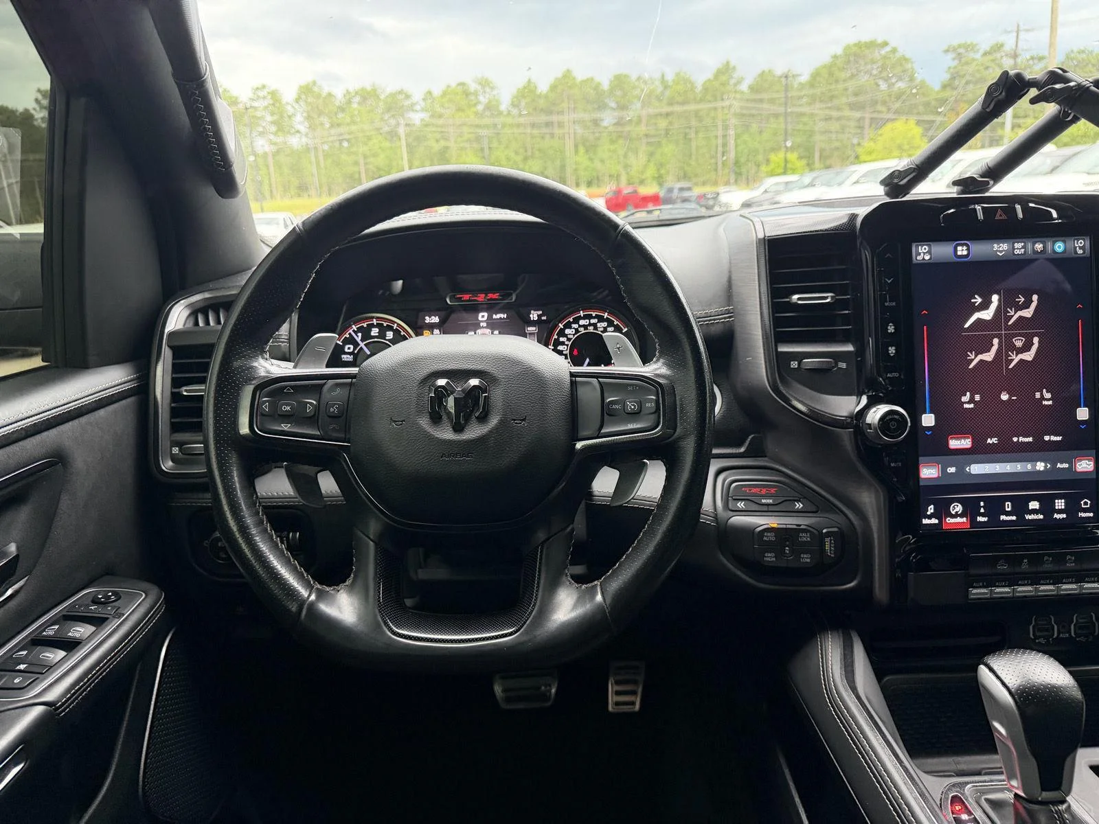 Used 2022 Diamond Black Crystal Pearlcoat Ram TRX image 8