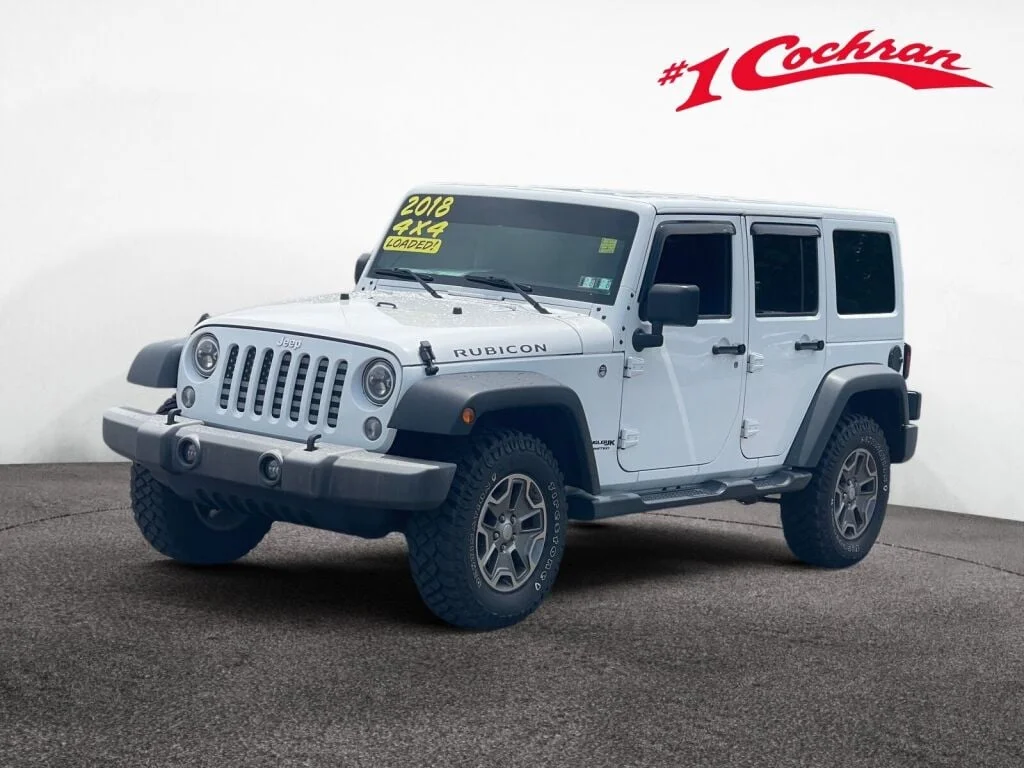 Certified Used 2018 Bright White Jeep Rubicon image 31