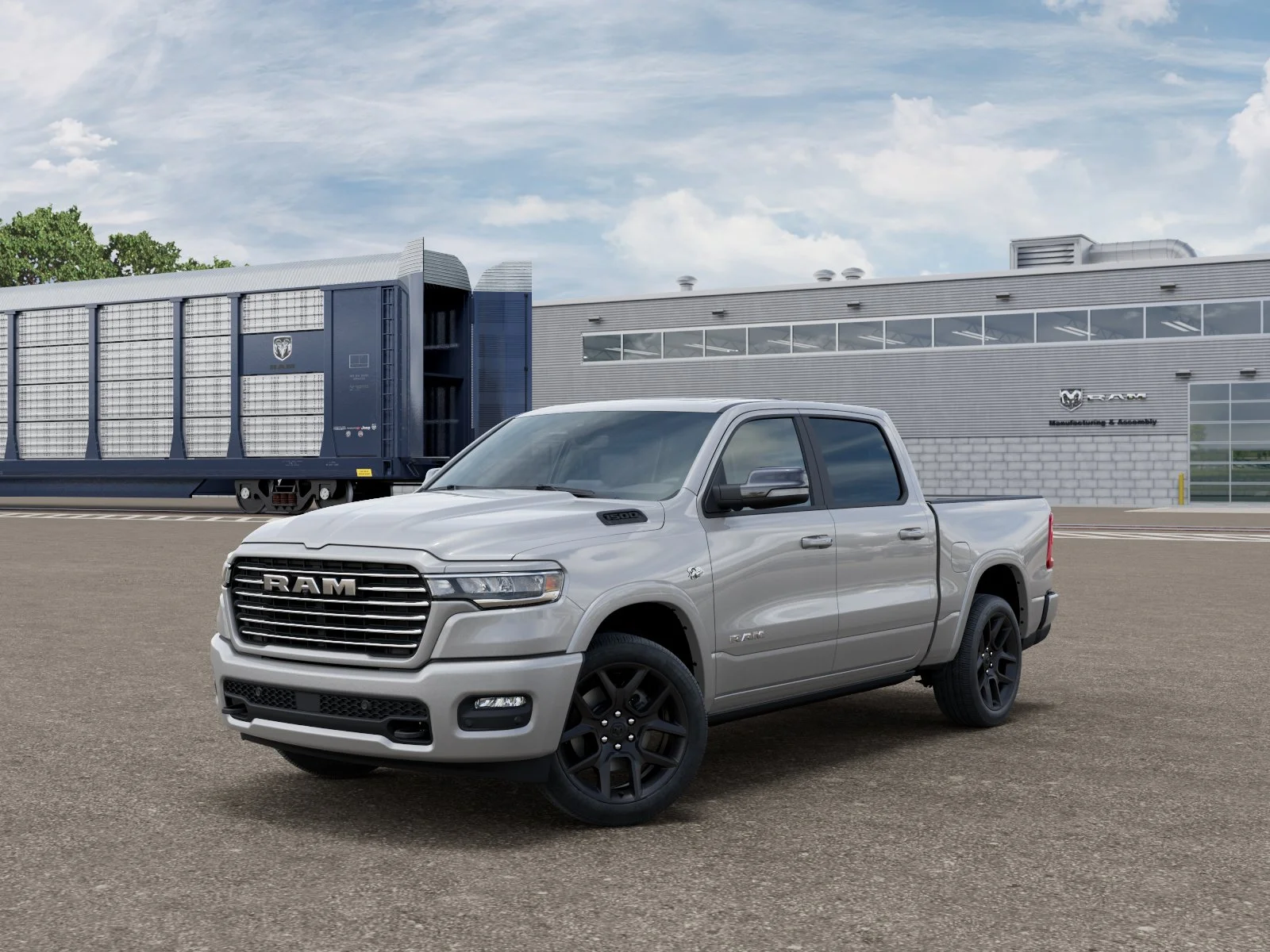 New 2027 Silver Zynith Exterior Paint RAM Laramie image 1