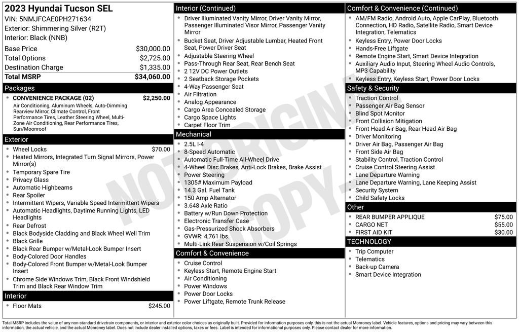 Used 2023 Silver Hyundai SEL image 25