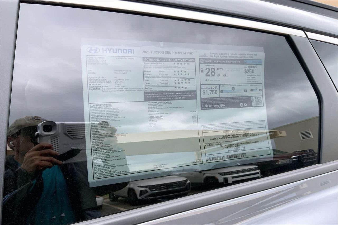 New 2026 Ecotronic Gray Hyundai SEL Premium FWD image 18