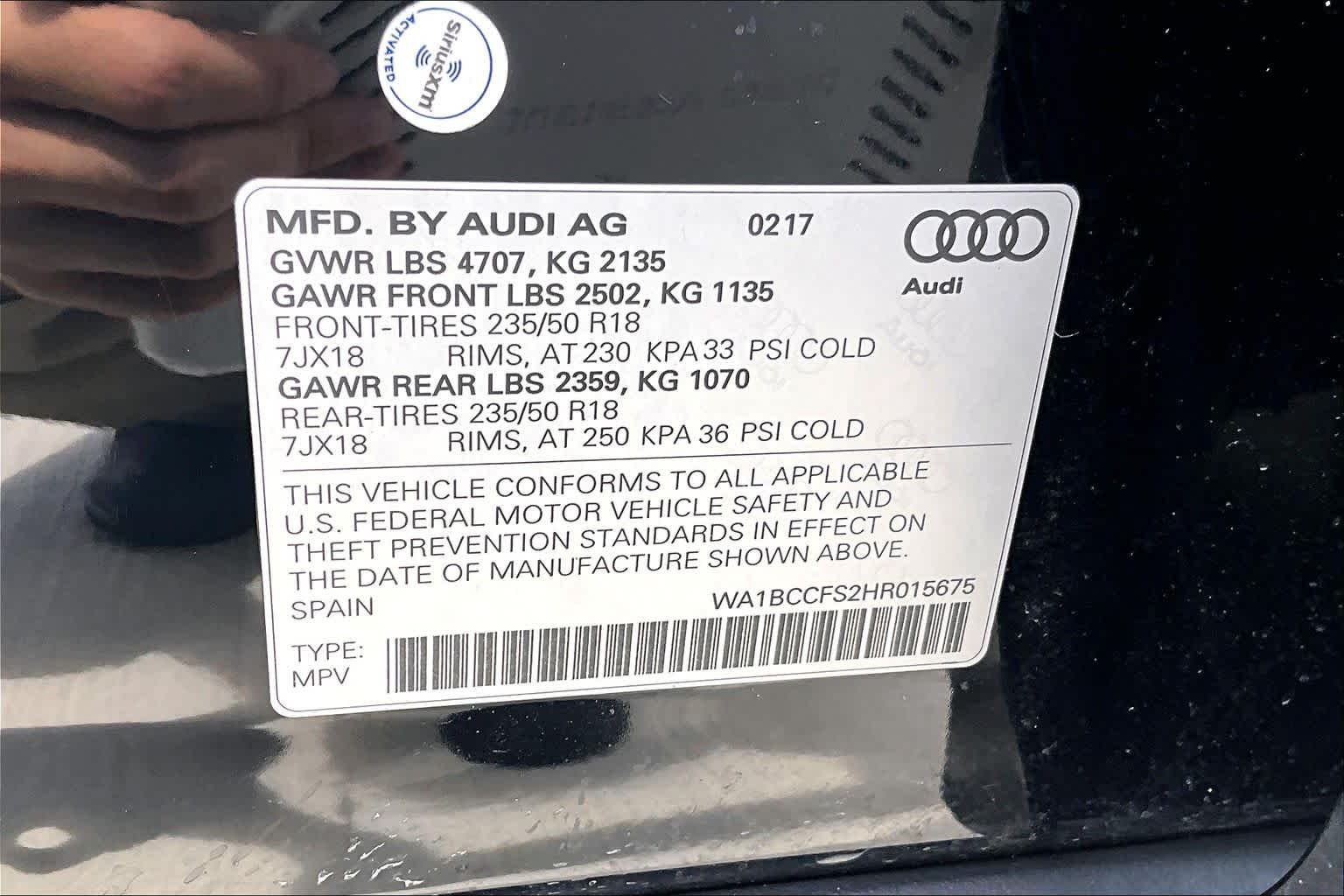 Used 2017 Brilliant Black Audi Premium image 31