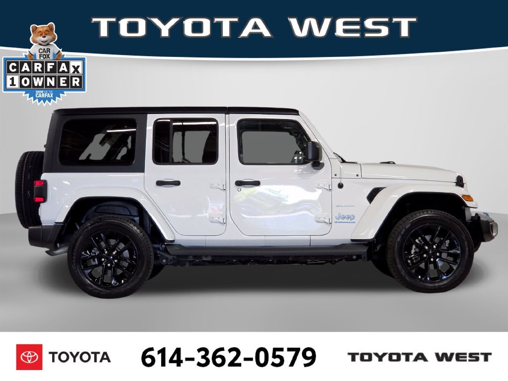Used 2023 White Jeep Sahara 4xe image 4