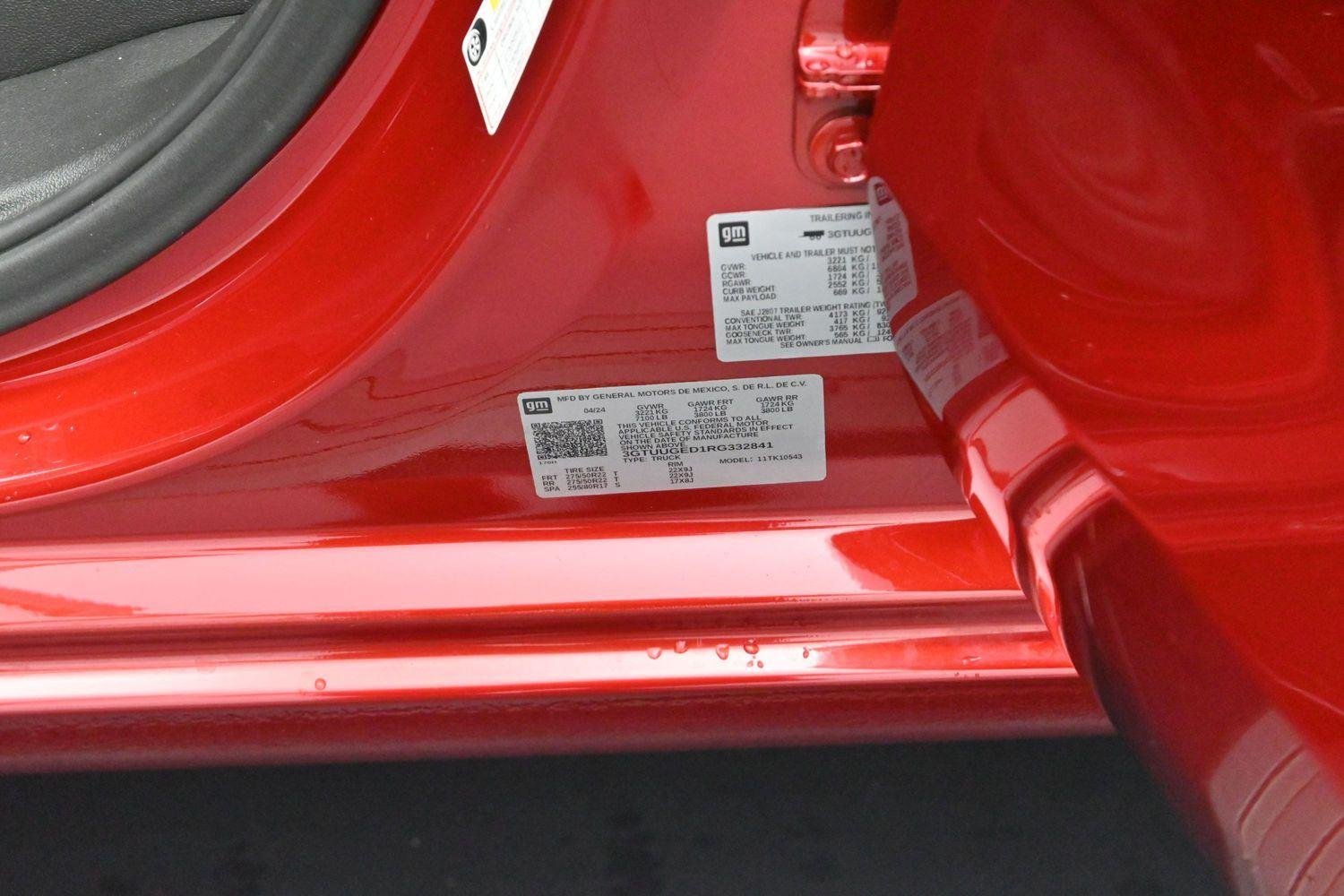 Used 2024 Volcanic Red Tintcoat GMC Denali image 40