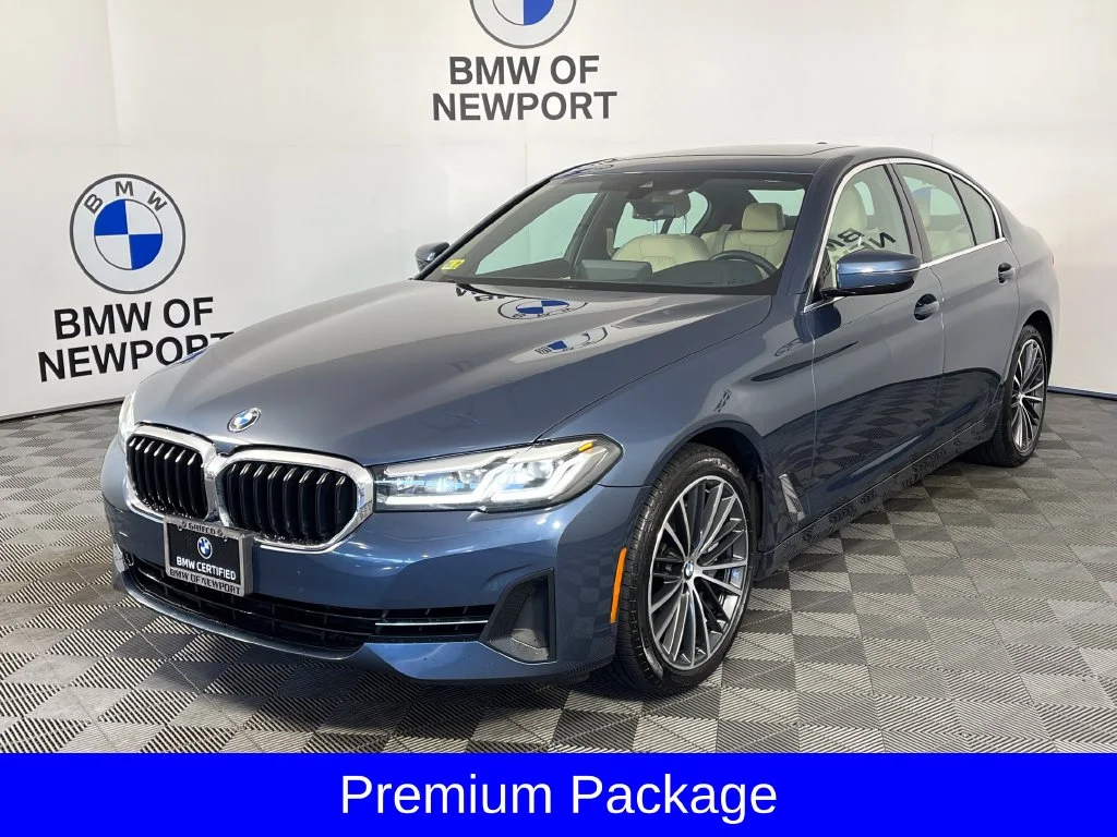 Certified Used 2023 Blue Metallic BMW 540i xDrive image 3