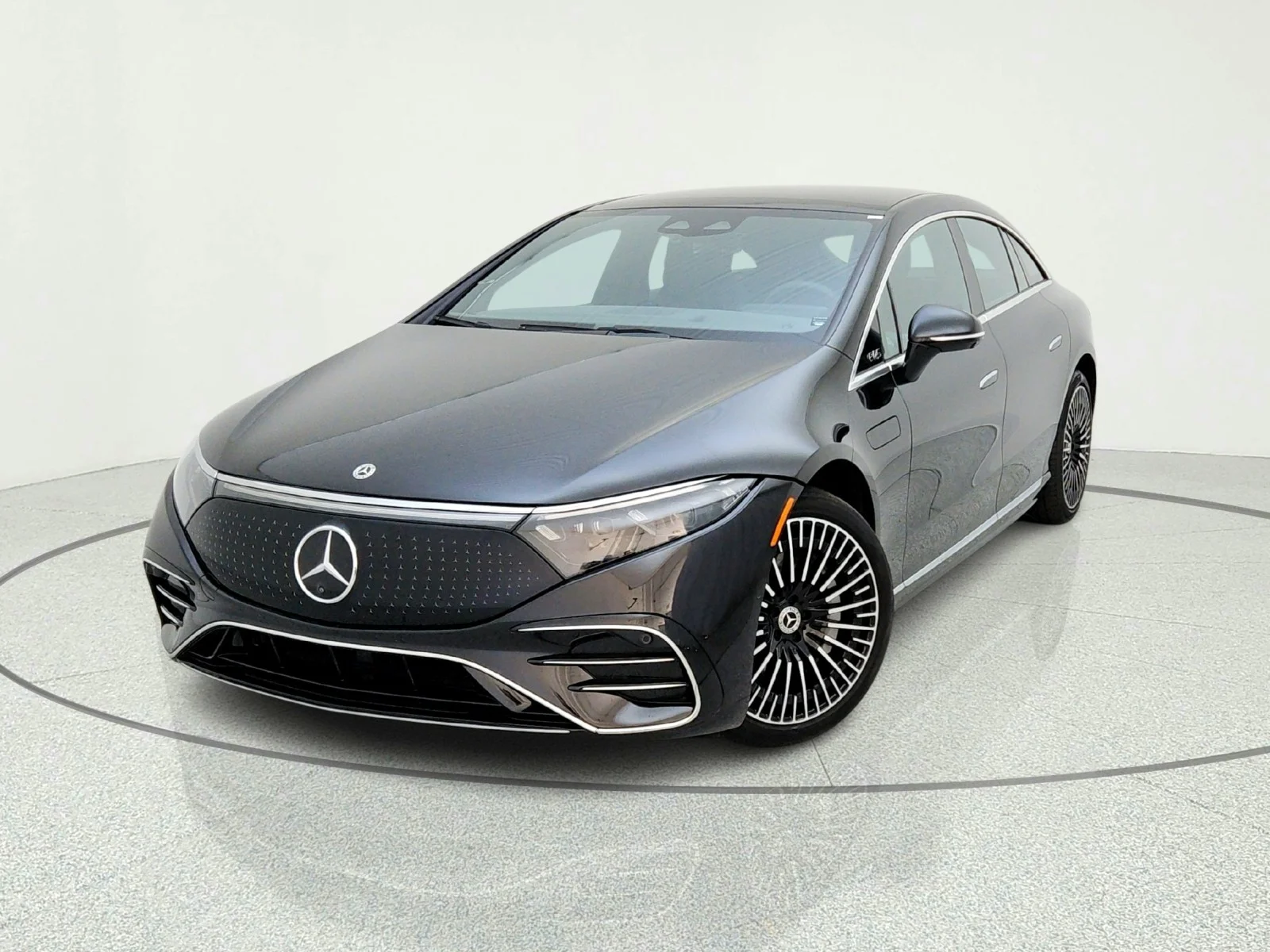 Certified Used 2023 Obsidian Black Metallic Mercedes-Benz EQS 450 image 2