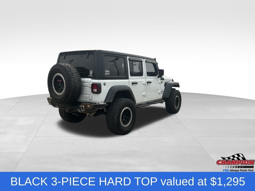 Used 2020 White Jeep Unlimited Sport S image 4