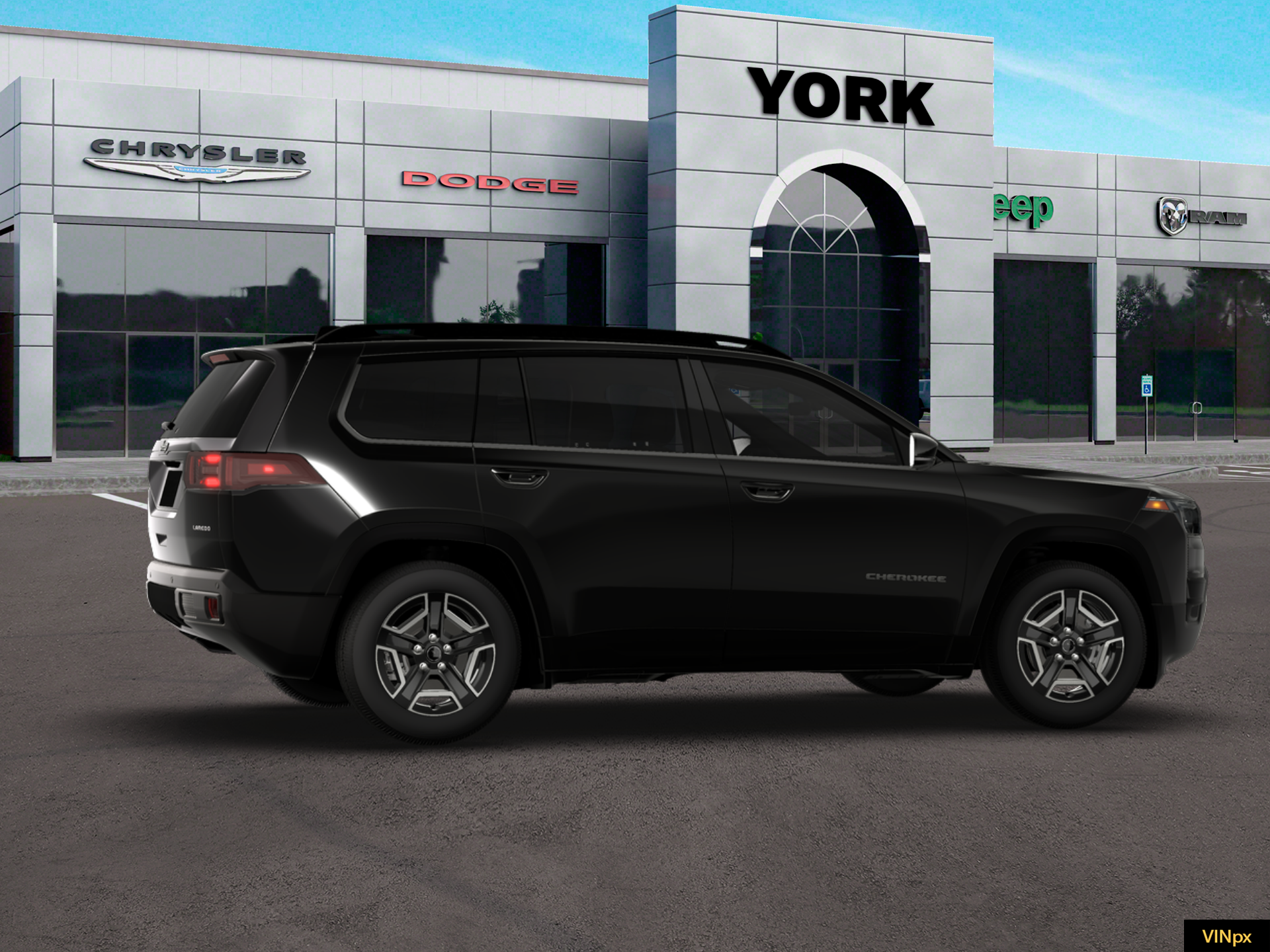 New 2026 Diamond Black Crystal Pearlcoat Jeep Laredo image 15