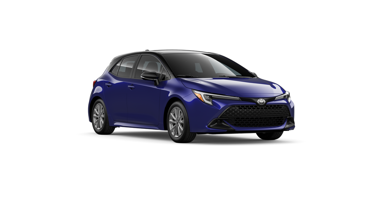 New 2026 Blue Crush Metallic with Midnight Black Metallic roof Toyota SE image 27