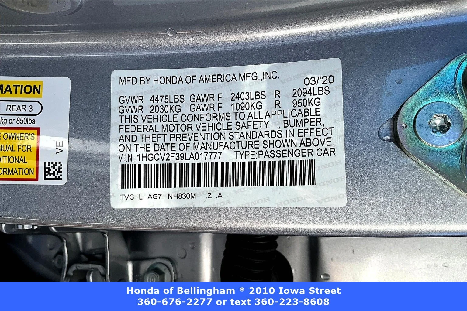 Used 2020 Silver Honda Sport image 16