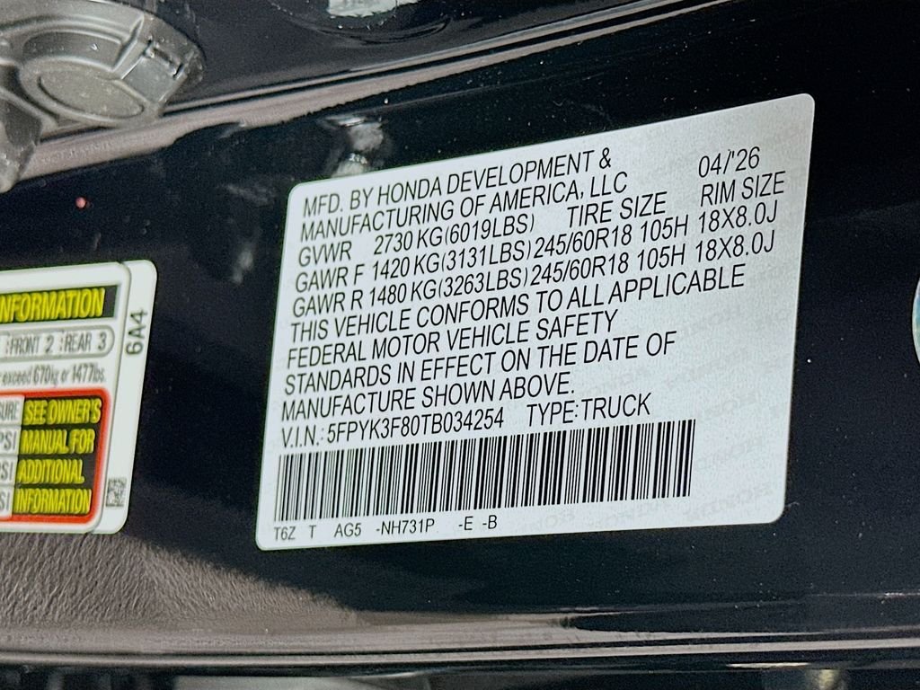 2026 Honda Ridgeline Black Edition - Photo 23