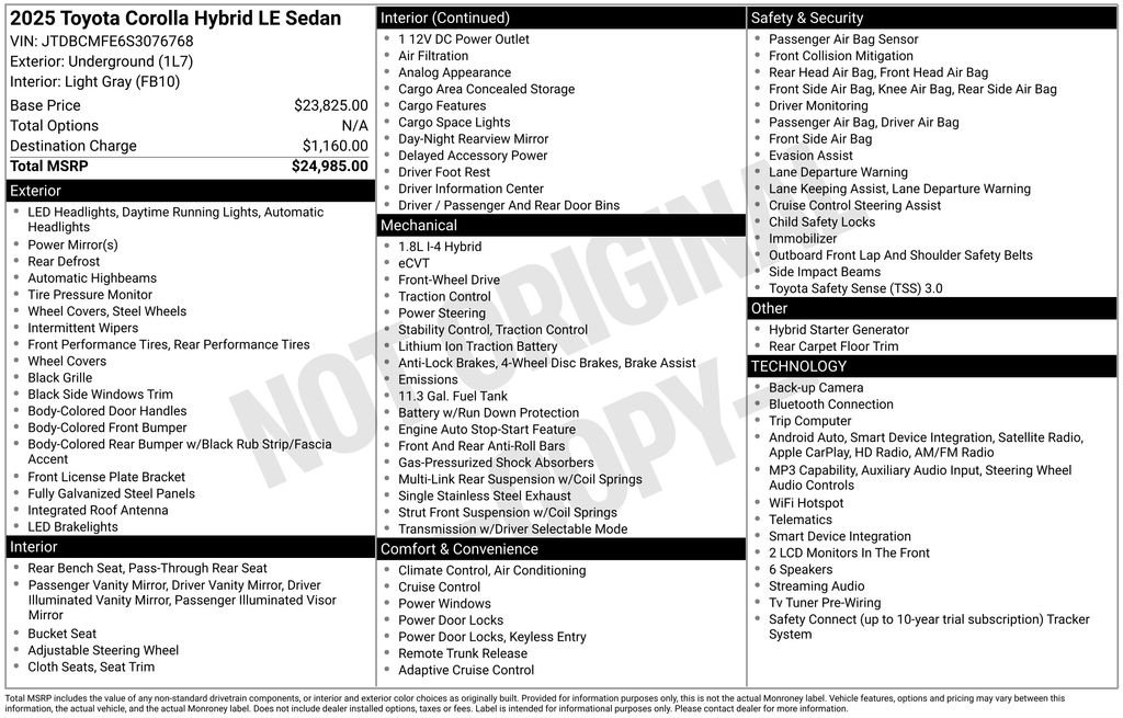 Certified Used 2025  Toyota LE image 7