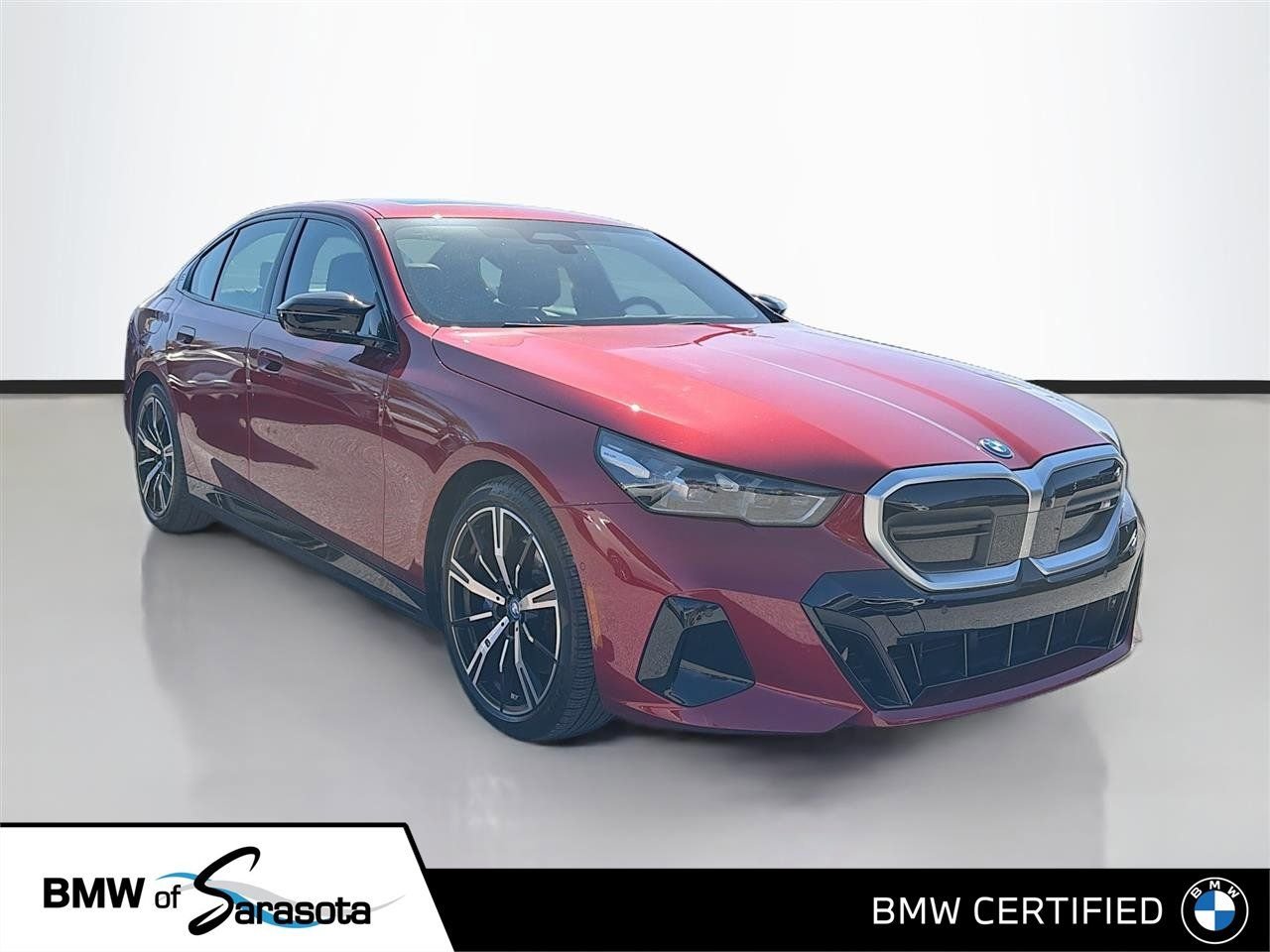 Vegas Red Metallic 2025 BMW i5 M60 AWD Sedan All-Wheel Drive