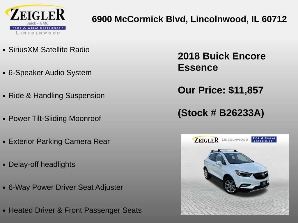 Used 2018 (Includes (CM5) Black Carbon Metallic lower exterior accent color, Paint code W700S.) Buick Essence image 12