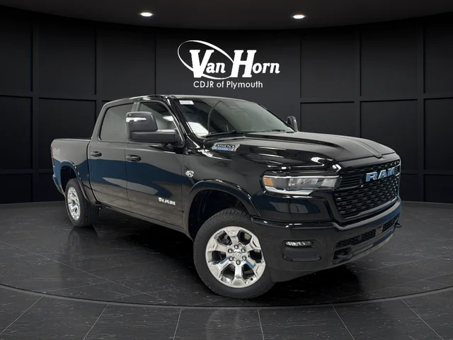New 2026 Diamond Black Crystal Pearl-Coat Exterior Paint RAM Big Horn/Lone Star image 1