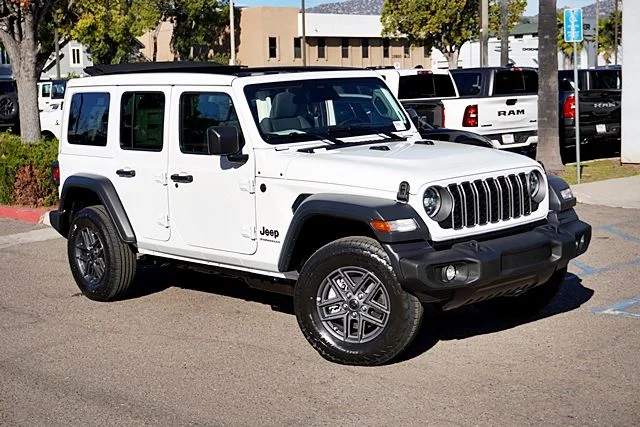 New 2026 Bright White Clear-Coat Exterior Paint Jeep Sport S image 2