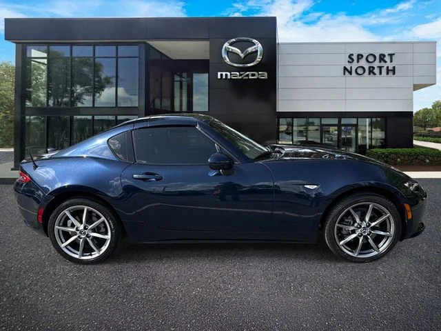 Certified Used 2021 Blue Mazda Grand Touring image 2