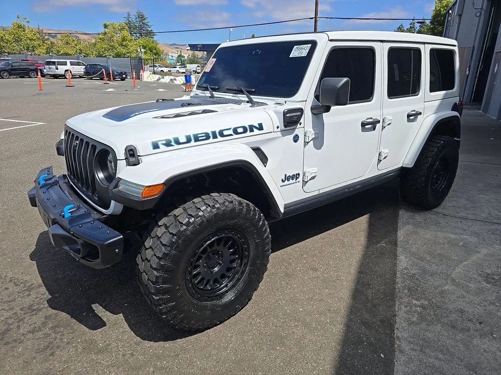 Used 2023 White Jeep Rubicon 4xe image 1