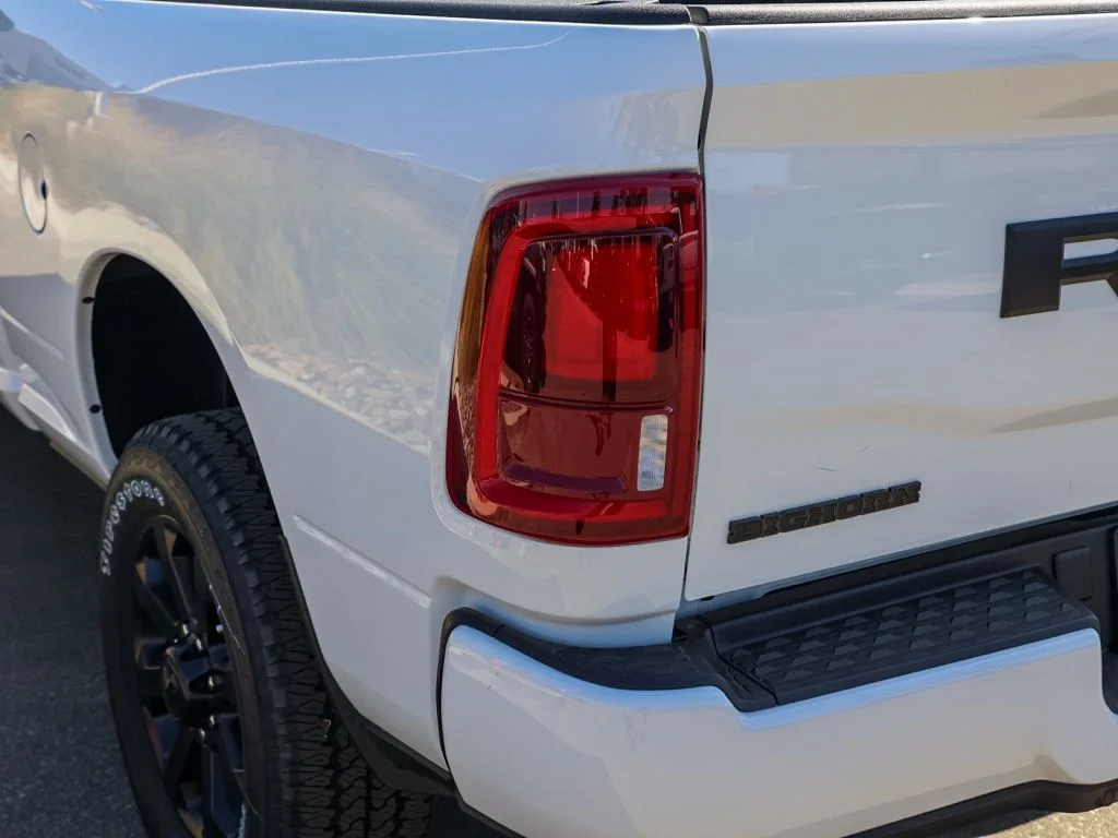 New 2026 Bright White Clear-Coat Exterior Paint RAM Big Horn Night Edition image 6