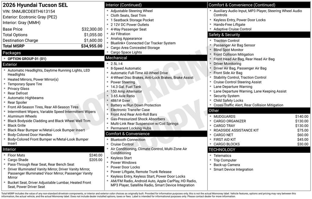 2026 Hyundai Tucson SEL - Photo 3