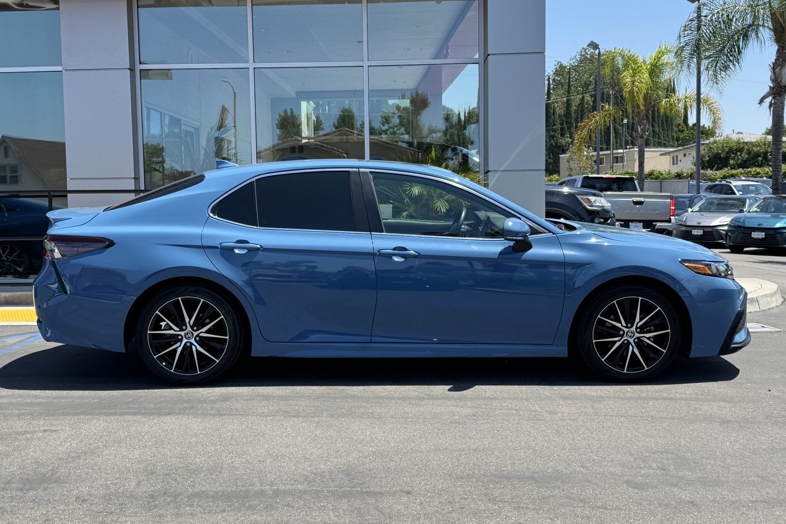 Certified Used 2024 Blue Toyota SE image 4