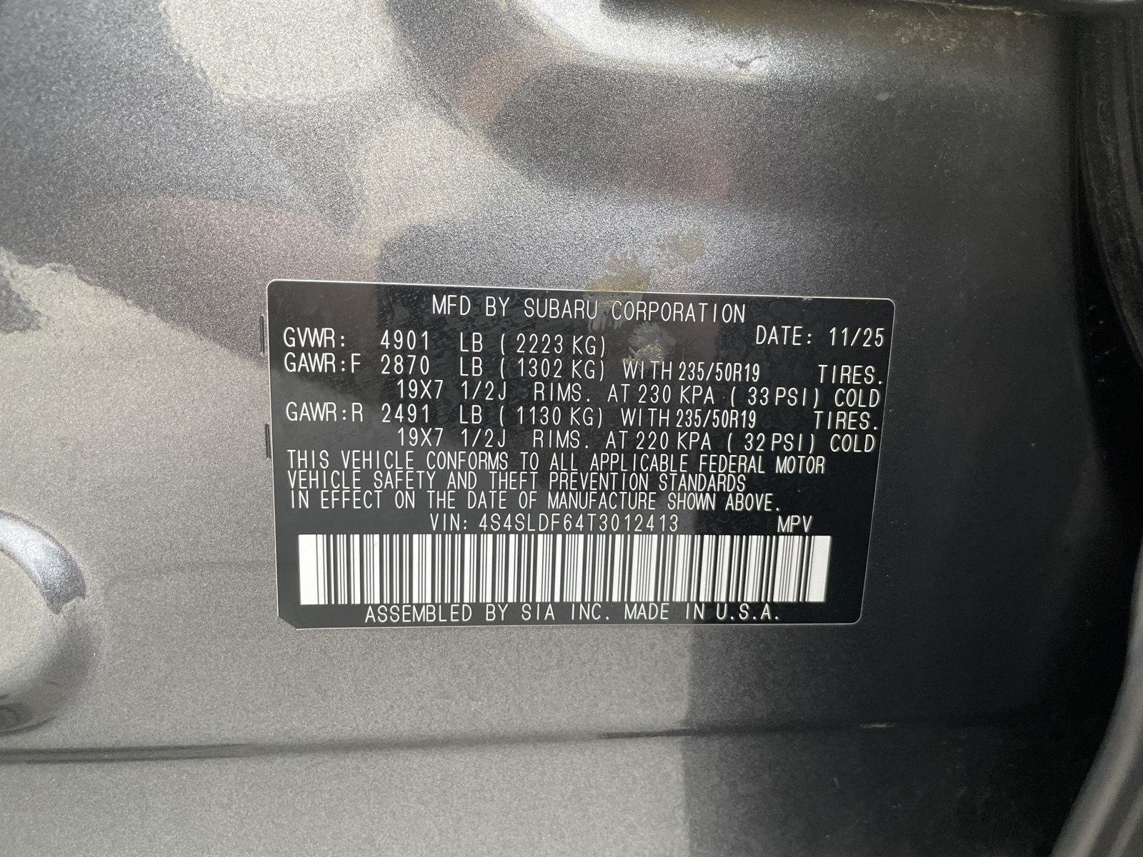 Certified Used 2026 Magnetite Gray Metallic Subaru Sport image 30