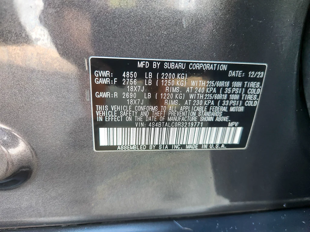 Used 2024 Gray Subaru Onyx Edition image 24