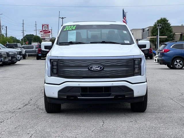 Certified 2024 Ford F-150 Lightning Lariat with VIN 1FT6W5L73RWG30586 for sale in Valparaiso, IN