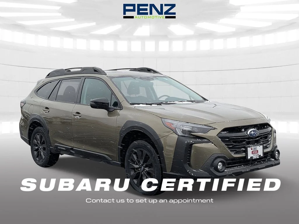 Certified 2025 Subaru Outback Onyx Edition with VIN 4S4BTGLD3S3108682 for sale in Rochester, Minnesota