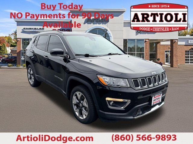Certified Used 2021 Black Jeep Limited image 1