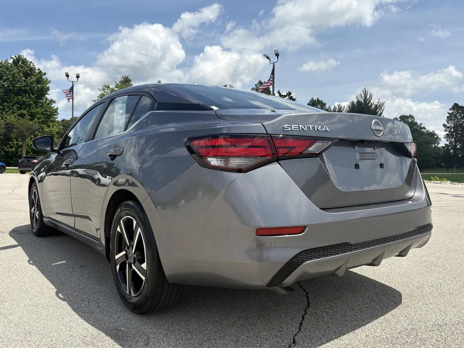 Used 2025 Atlantic Gray Metallic Nissan SV image 18