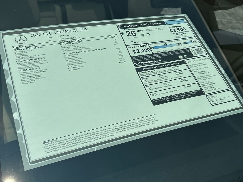 New 2026 Cirrus Silver Metallic Mercedes-Benz GLC 300 image 35