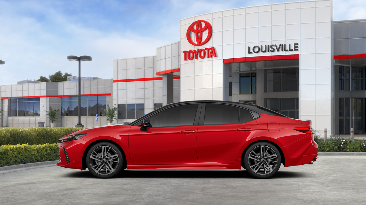 New 2026 Supersonic Red with Midnight Black Metallic roof Toyota XSE image 28